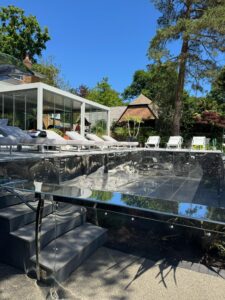 mirror polished pool