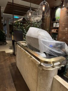 bronze restoration at Neighbours Cafe Mayfair