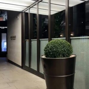 bronze restoration at Bulgari Hotel London
